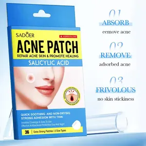 Sadoer Extra Strong Acne Patch with Salicylic Acid & Hydrocolloids 2 Size Types - 36 pcs